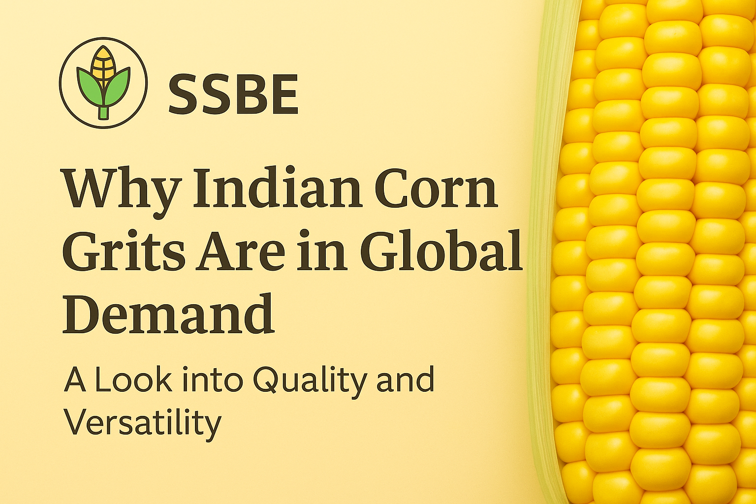 Why Indian Corn Grits Are in Global Demand