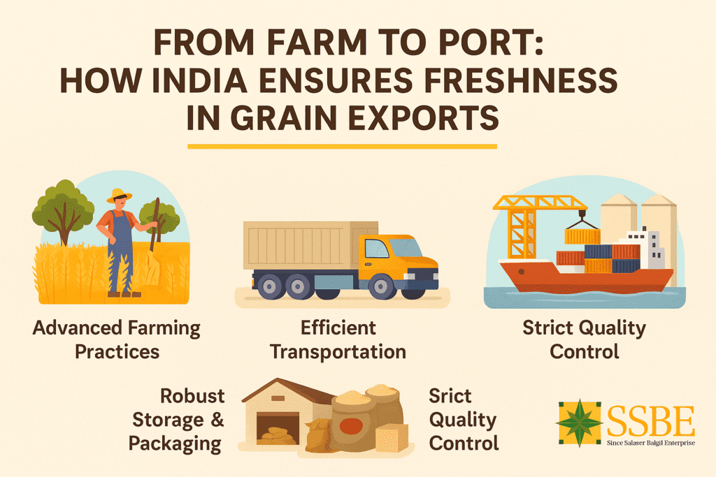 From Farm to Port: India's 4-step process to ensure freshness in grain exports